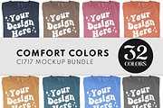 Comfort Colors 1717 Mockup Bundle CC, a Mockup by creativsupply (Thumbnail 1 of 4)