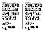 Gothic Open Shaded, a Font by Wood Type Revival (Thumbnail 2 of 2)
