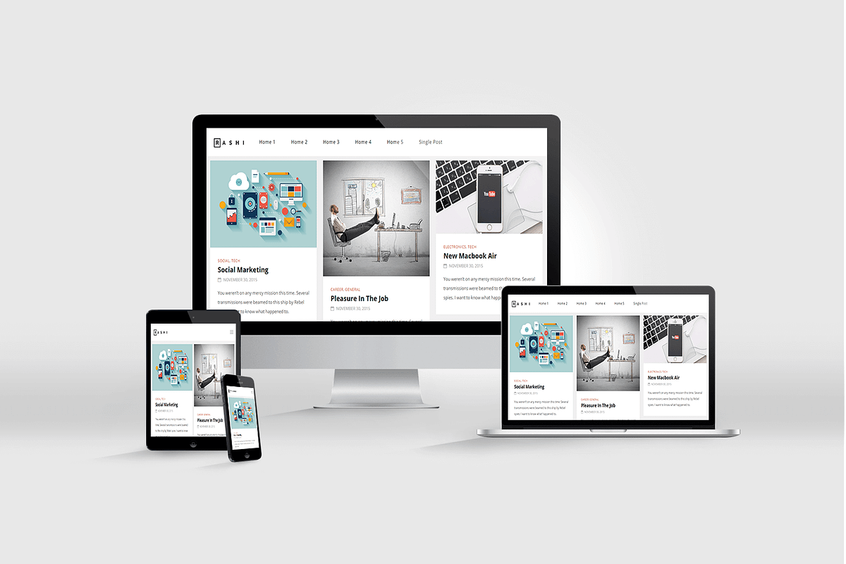 Rashi - Modern WordPress Blog Theme, a WordPress Template by Lime Theme (Photo 1 of 5)