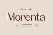 Morenta Variable Sans Serif, a Sans Serif Font by Stripes Studio (Thumbnail 1 of 11)