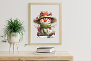 Rustic winter – Snowman PNG clipart, an Illustration by Libby Wishes (Thumbnail 4 of 7)