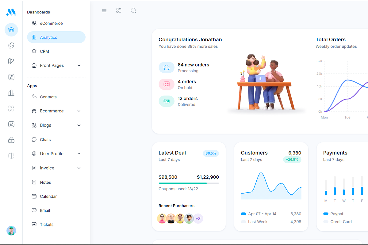 MaterialM Tailwind CSS & Nextjs, a Templates & Theme by WrapPixel (Photo 9 of 12)