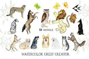 Watercolor Crest Creator