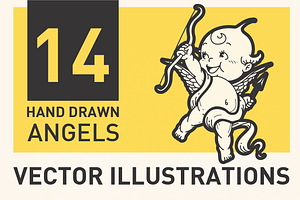 14 Angels - Vector Illustrations