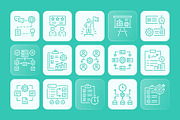 Animated Management Icons Set, an Outline Icon by Prosymbols (Thumbnail 4 of 5)