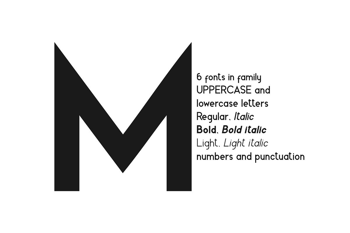 Monblank. Sans serif family preview 5