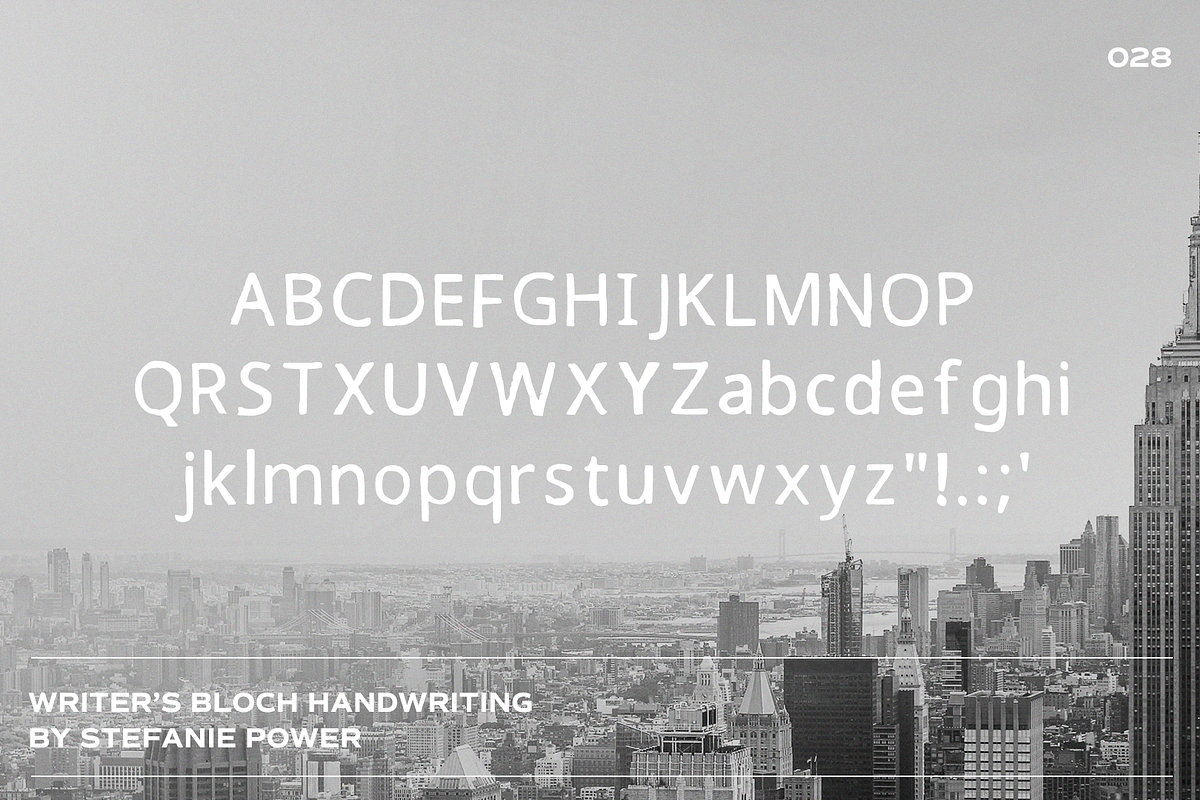 Writer's Bloch Handwriting | Font, a Script Font by Stefanie Madison (Photo 2 of 2)