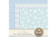 Snowman Digital Papers & Clipart, an Illustration by JennyL Designs (Thumbnail 4 of 4)