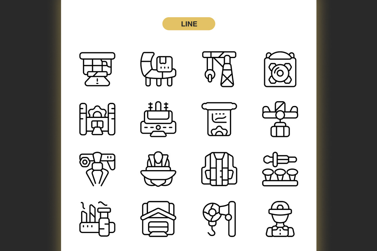 Industrial Work Icons, an Icon by Spacepixel Creative (Photo 2 of 3)