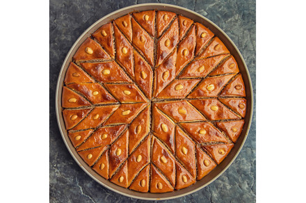 Oriental sweet baklava with nuts, a Food & Drink Photo by yanadjana