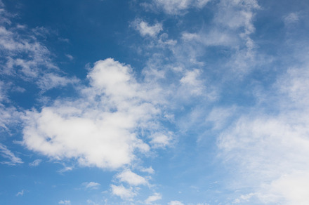 Heart shape cloud on blue sky, a Nature Photo by Pushish Images