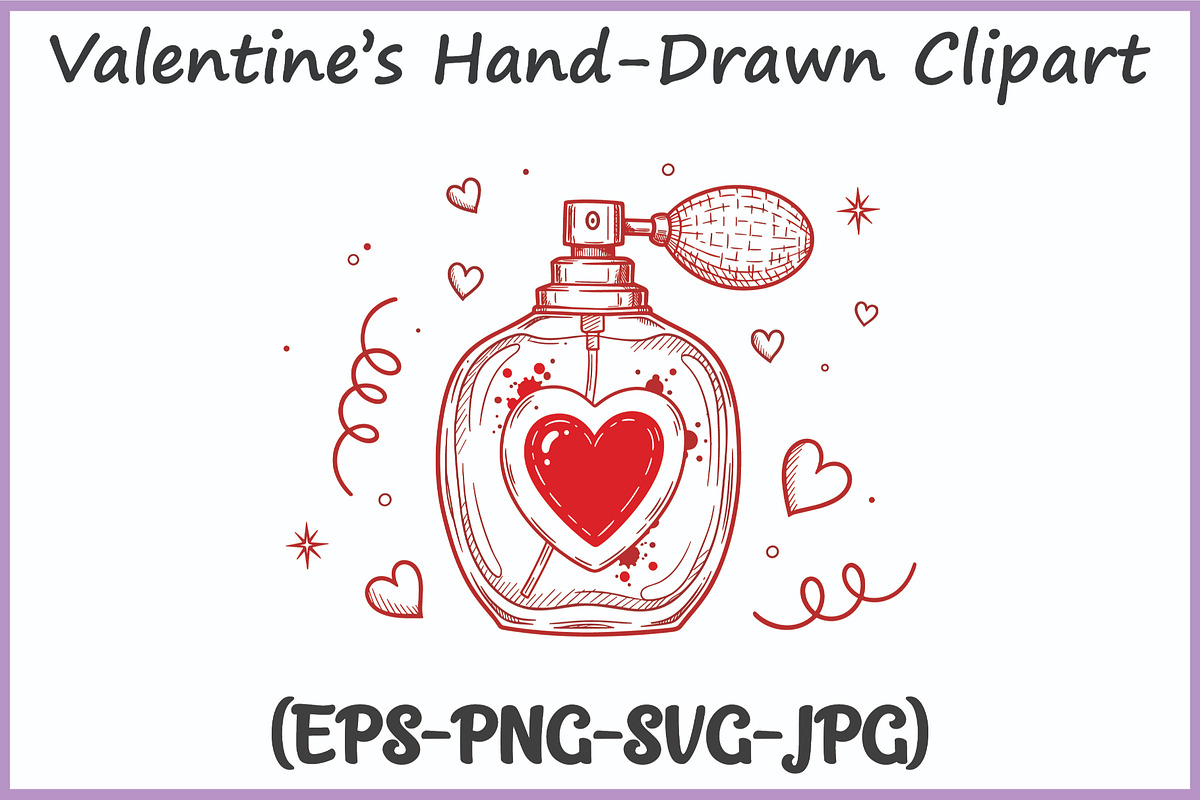 Valentines Doodle Clipart SVG Bundle, a Seasonal Illustration by Gfx Expert Team (Photo 5 of 15)