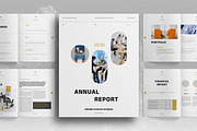 Gold Annual Report Brochure Template, a Brochure Template by Boris Cupac (Thumbnail 1 of 7)