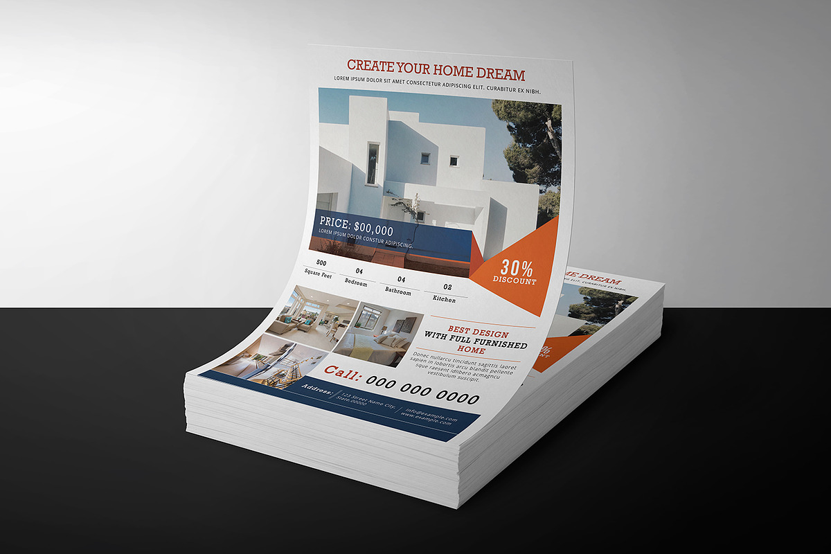 Real Estate Flyer Template, a Flyer Template by Template Shop (Photo 4 of 5)