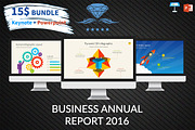 Business Annual Report 2016 Template, a Presentation Template by UniqueStudio (Thumbnail 1 of 13)