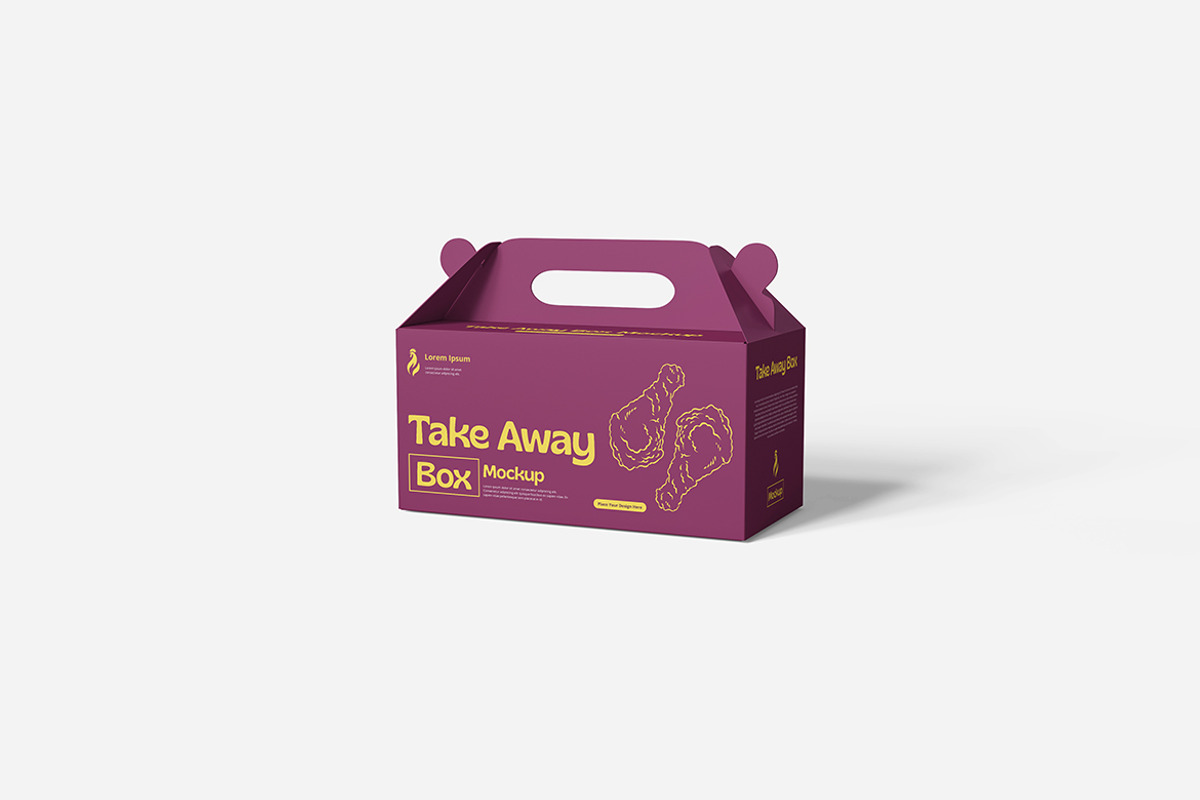 Take Away Box Mockup for Restaurant, a Product Mockup by Indah (Photo 6 of 6)