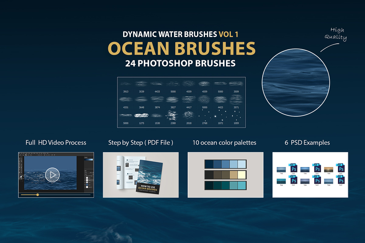 Dynamic Ocean Photoshop Brushes, a Brush Add-On by Mohamed Saber (Photo 7 of 7)