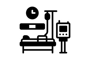 Intensive critical solid icon, a Solid Icon by Creative priyanka