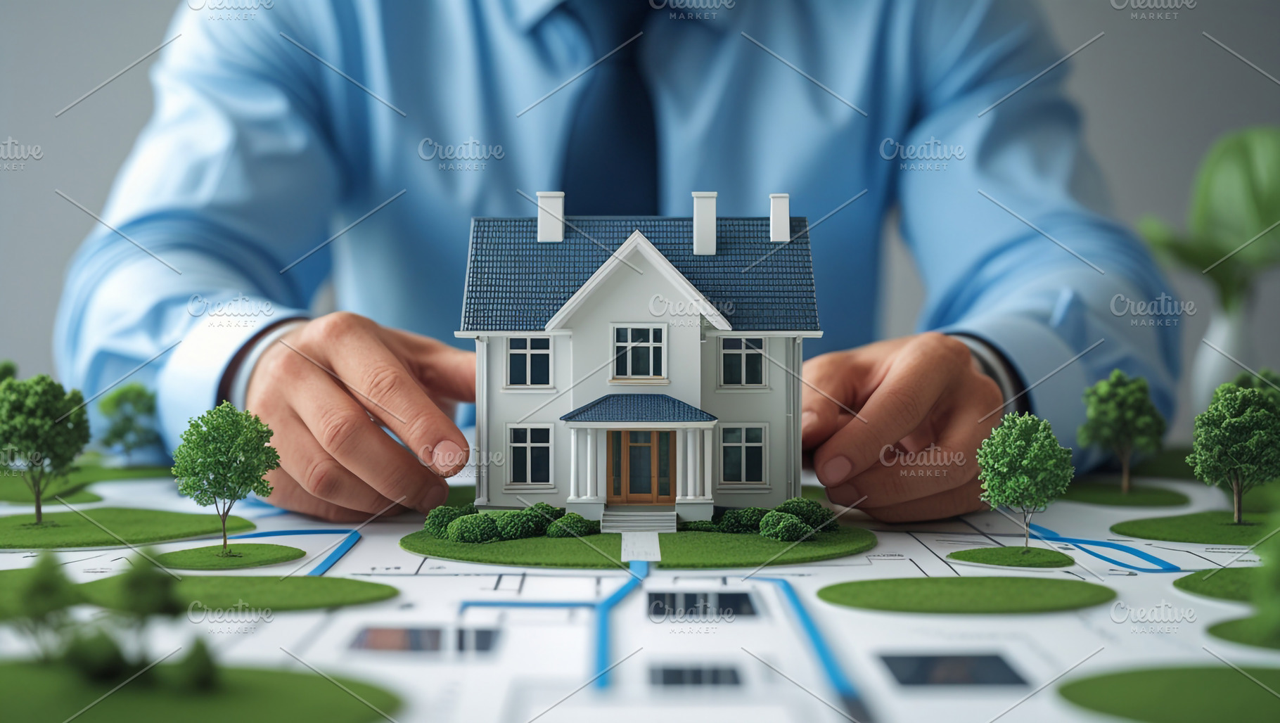 Person Carefully Holding Miniature H, an Architecture Photo by Stock Shape