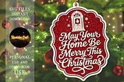 May Your Home Be Merry Christmas SVG, an Object Graphic by OK Design (Thumbnail 3 of 3)