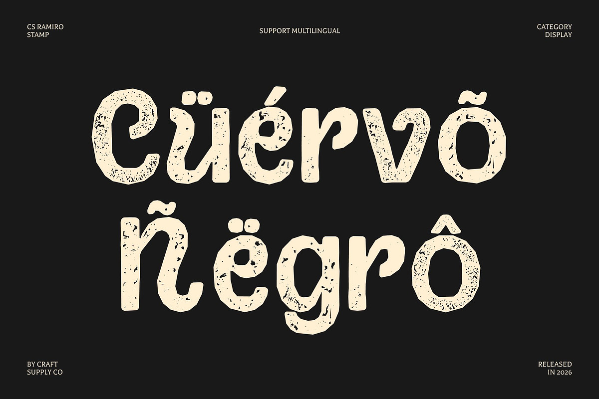 CS Ramiro Stamp, a Sans Serif Font by Craft Supply Co. (Photo 7 of 8)