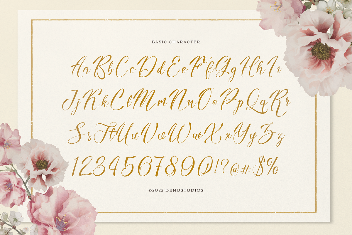 Nomesyl Bridella Beauty Calligraphy, a Script Font by Denustudios (Photo 10 of 12)
