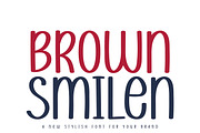 Brown Smilen - Playful, a Handwritten Font by MaxArt Foundry (Thumbnail 1 of 3)