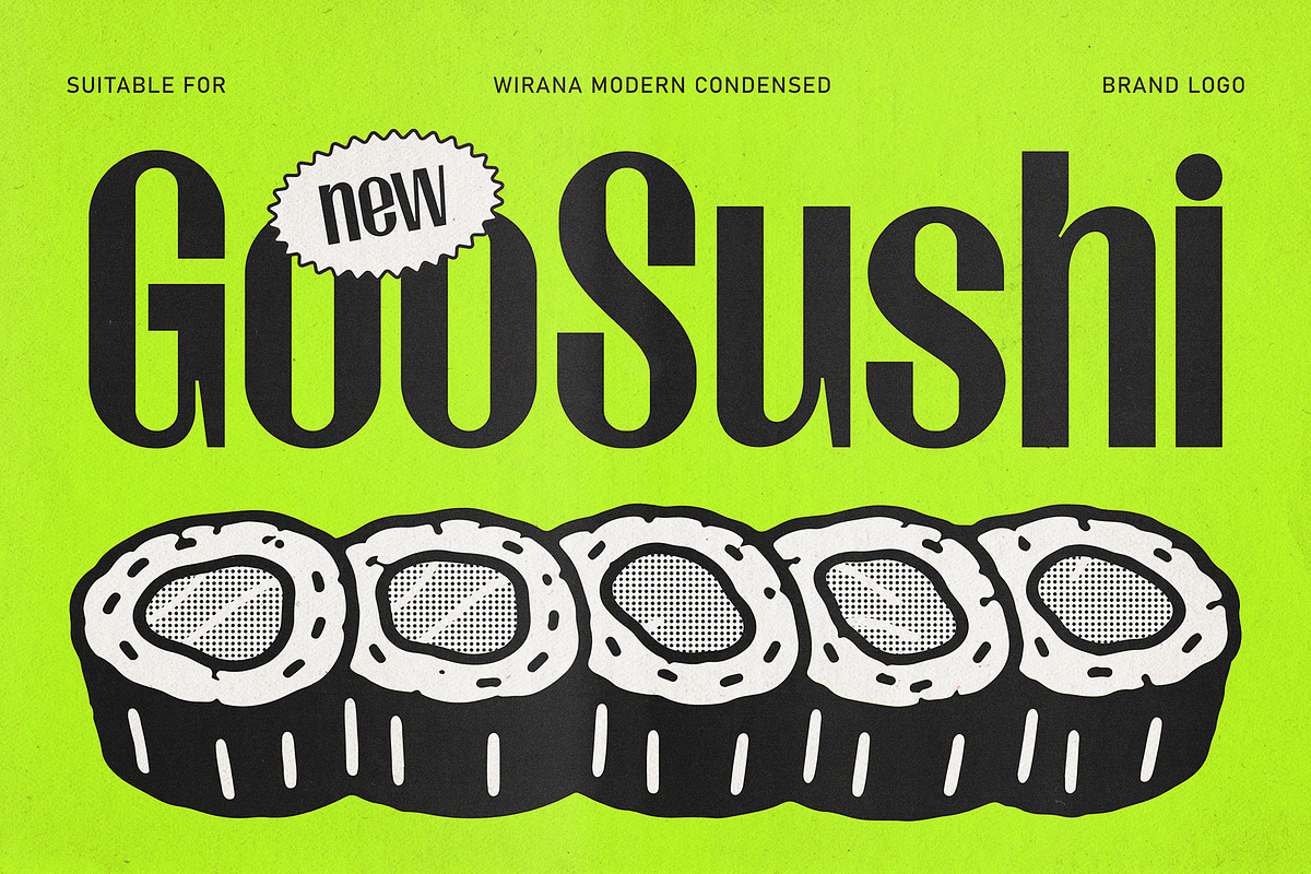 Wirana – Condensed Display, a Sans Serif Font by Bentype Studio (Photo 3 of 10)