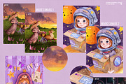 CUTE ILLUSTRATION PROCREATE BRUSHES, a Brush Add-On by AlexandraArt (Thumbnail 12 of 12)