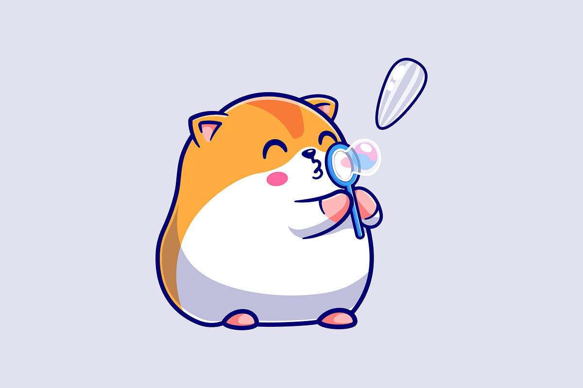 Cute Hamster Blowing Sunflower Seed, an Animal Illustration by Catalyst Labs (Photo 1 of 3)