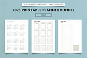 2023 Big Planner Bundle +1800 Pages, a Templates & Theme by SizenS (Thumbnail 4 of 15)