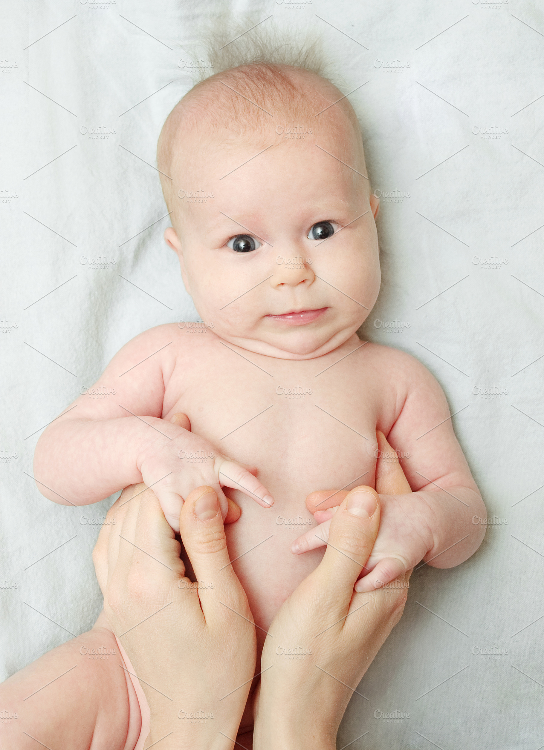 One month old baby, a Photo by saiko3p