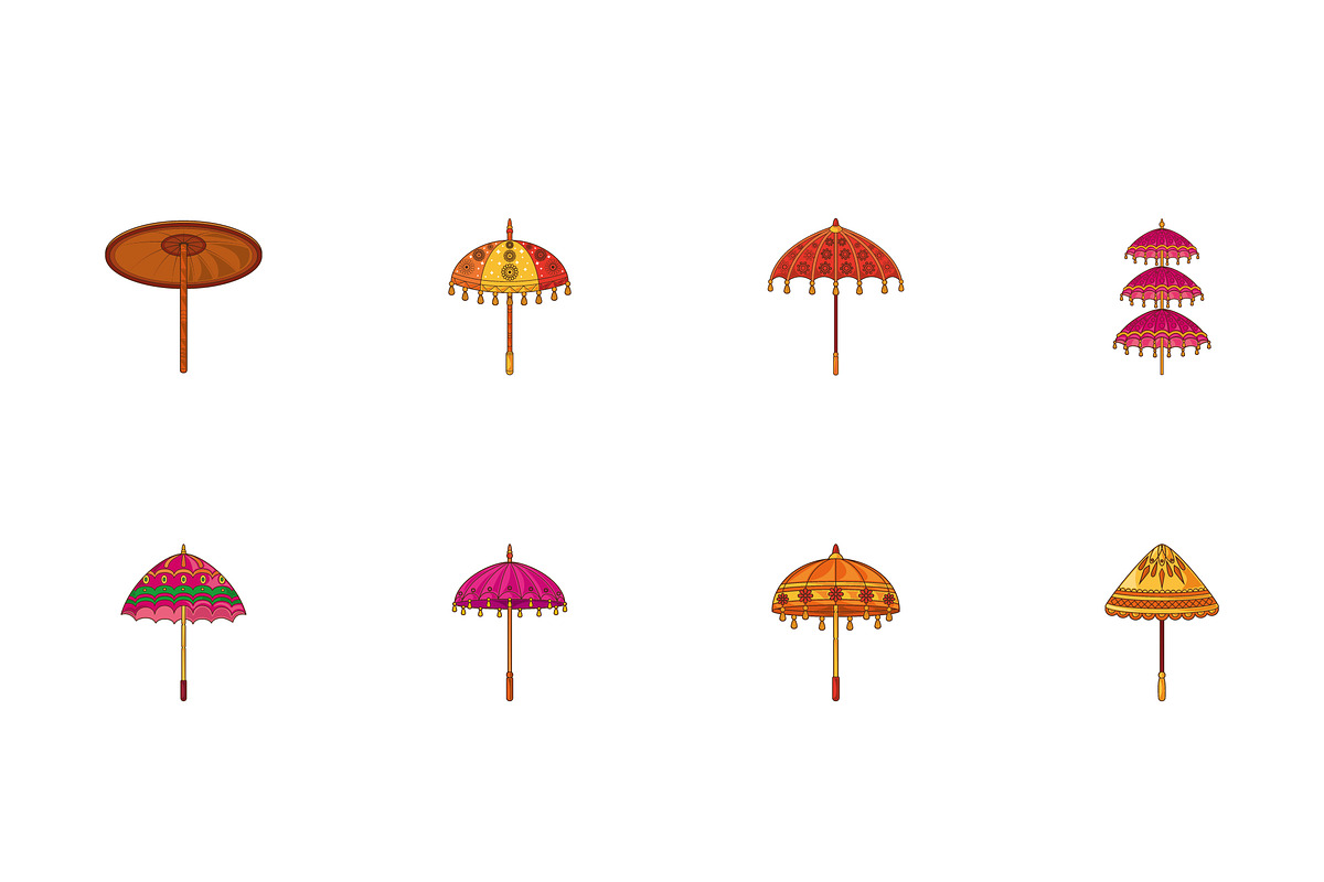 Indian Traditional Umbrella Set