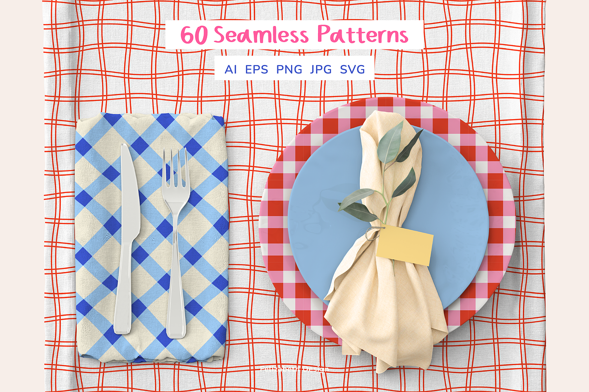 Funky Stripes & Checks Patterns, a Pattern Graphic by Felizabeth Design