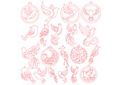 Wooden Bird Earring SVG Template, an Object Graphic by DreamCafeArt (Thumbnail 7 of 7)