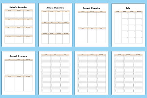 Productivity Planner Canva Interior