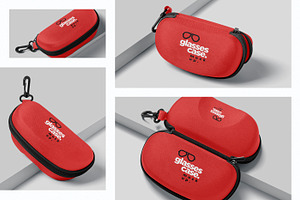 Glasses Zipper Case Mockups