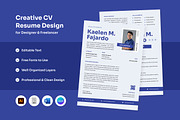 Bold Personal Resume for Creatives, a Resume Template by twinstd (Thumbnail 1 of 2)