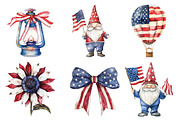4th of July Rustic Patriotic Clipart, an Illustration by SinaCreation (Thumbnail 5 of 5)