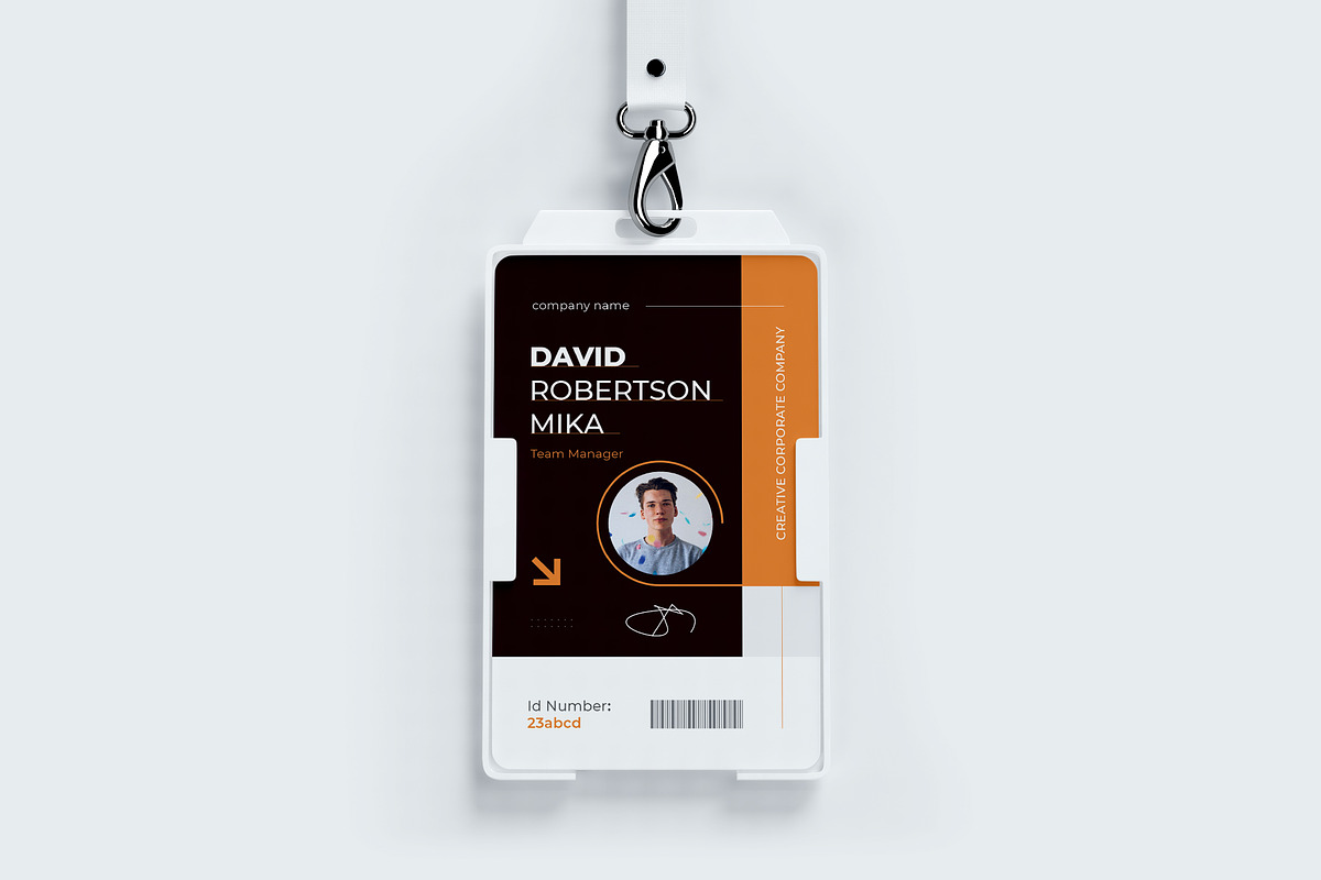 Office ID Card, a Stationery Template by Pixelpick (Photo 1 of 2)