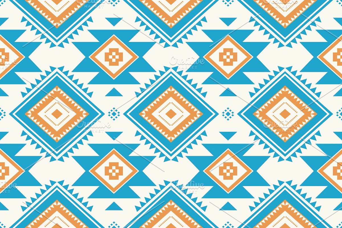 Colorful Aztec Geometric Pattern, a Pattern Graphic by PPEthnicDecorPattern (Photo 1 of 10)