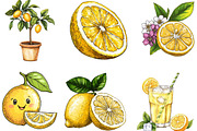 Hand Drawn Summer Lemon Clipart PNG, an Illustration by Designking (Thumbnail 2 of 5)