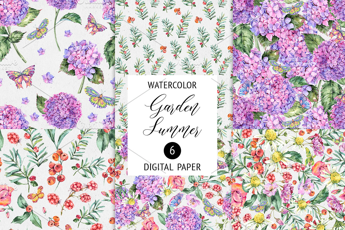 Watercolor Summer Wildflowers, an Illustration by Belusuab (Photo 8 of 13)