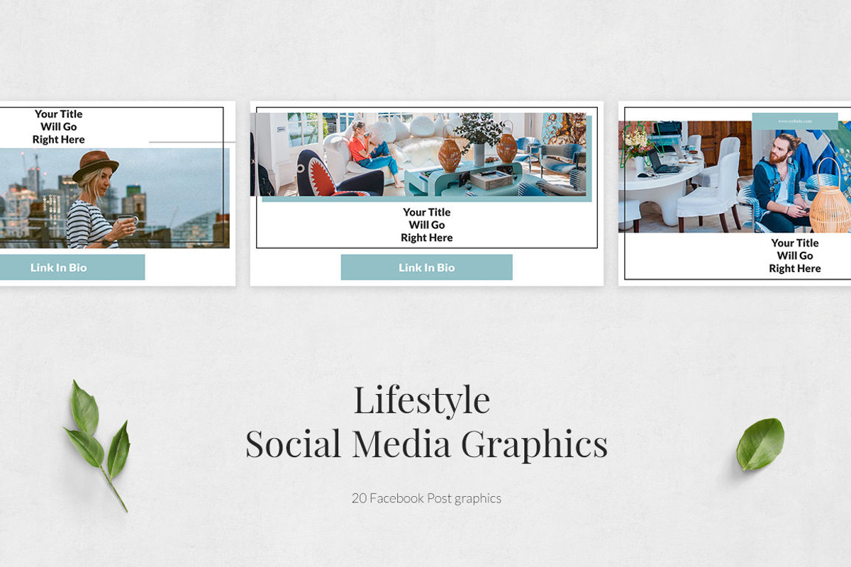 Lifestyle Facebook Posts, a Social Media Template by Social Corner Graphics (Photo 2 of 7)