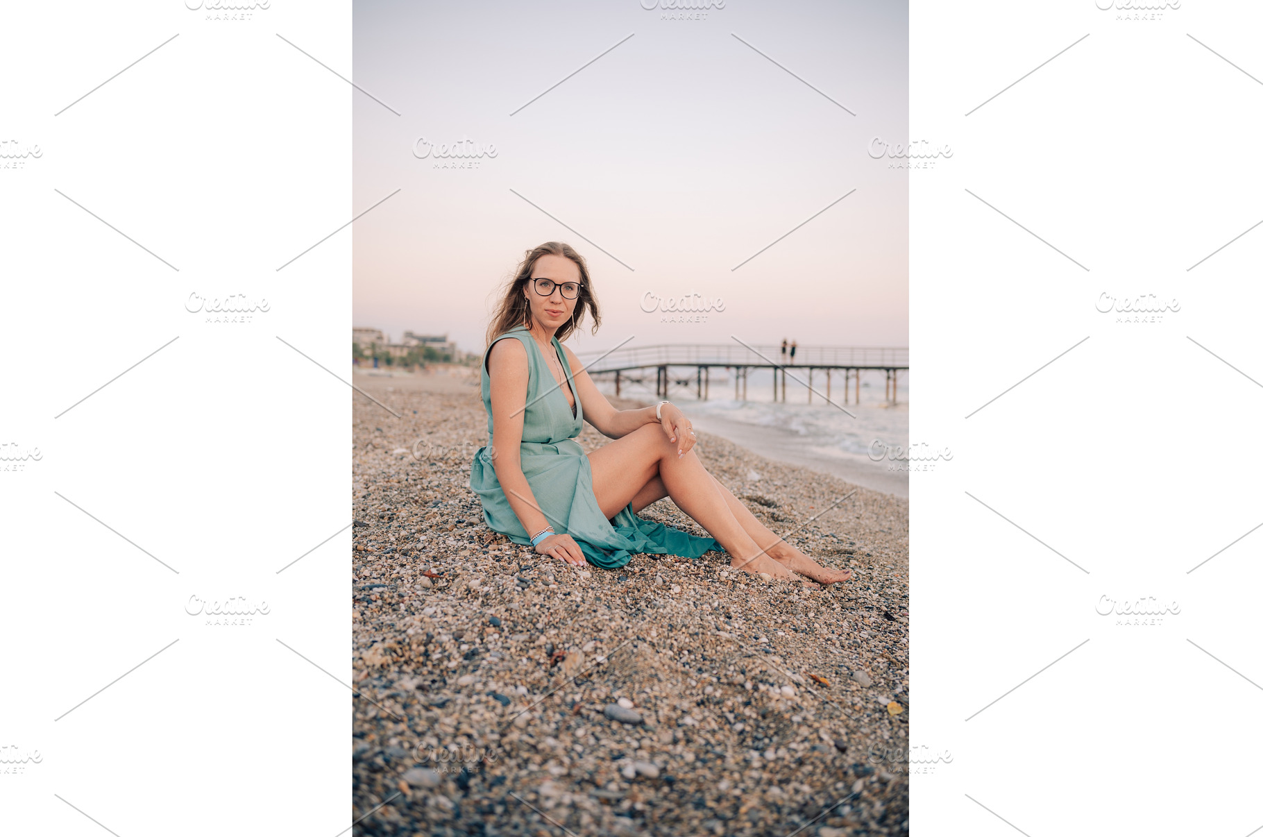 Woman in Flowing Dress on Seaside, a Person Photo by Jan Jack Russo Media