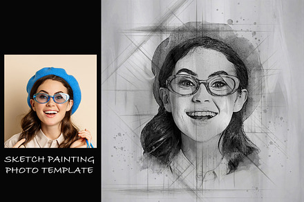 Sketch Painting Photoshop Template
