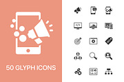 SEO & Marketing, an Outline Icon by Xinh Studio (Thumbnail 2 of 6)