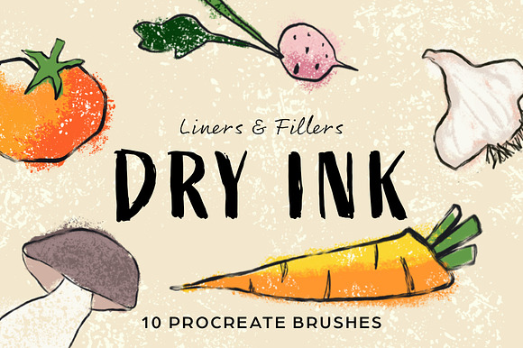 Dry Ink Procreate Brushes preview 7