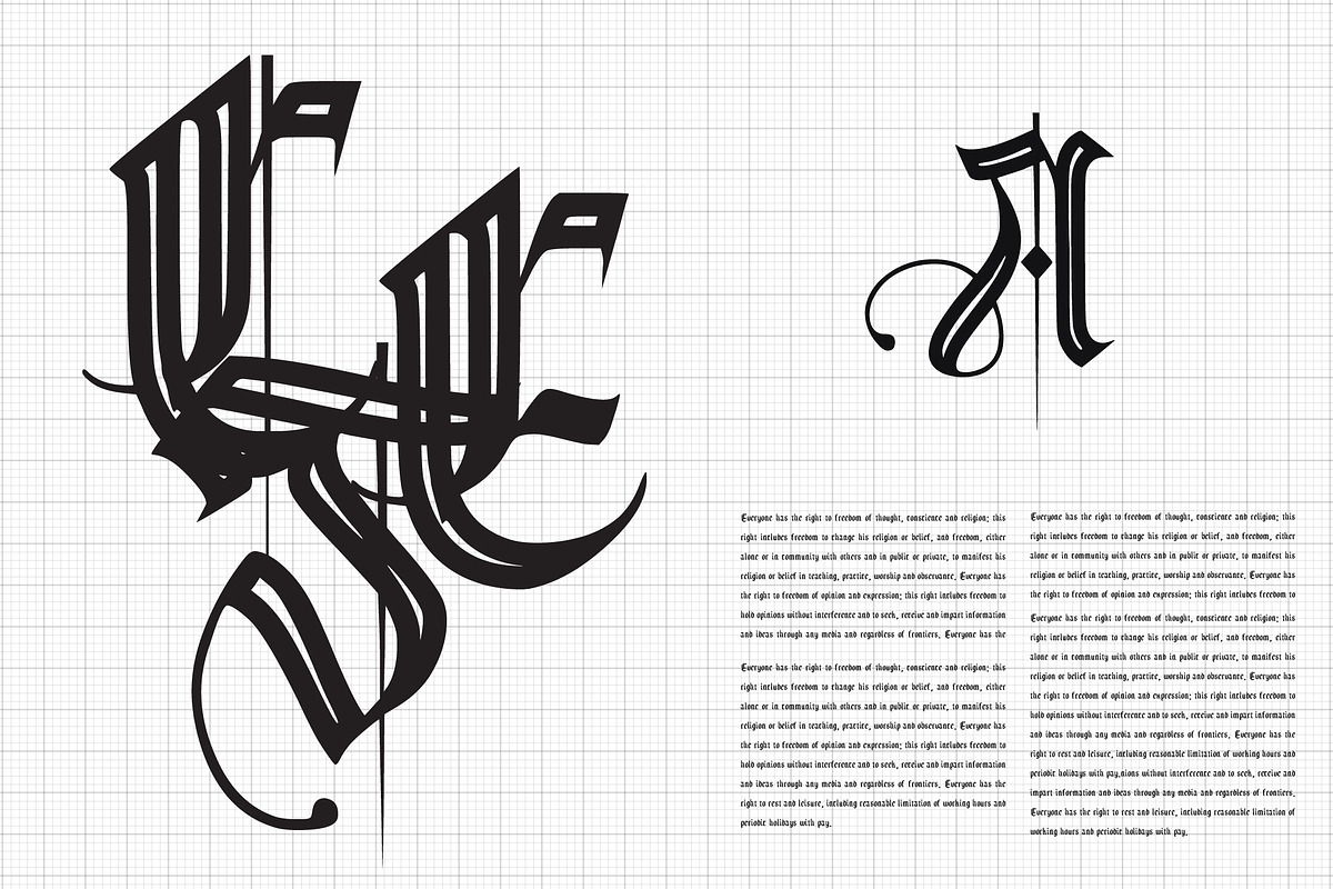 Frakturshape Line, a Blackletter Font by cromatixclassroom (Photo 9 of 9)