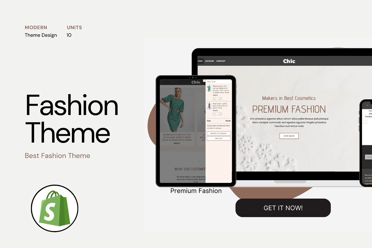 Elegant Fashion Shopify Theme Brown, a Templates & Theme by Exclusive Themes (Photo 1 of 10)